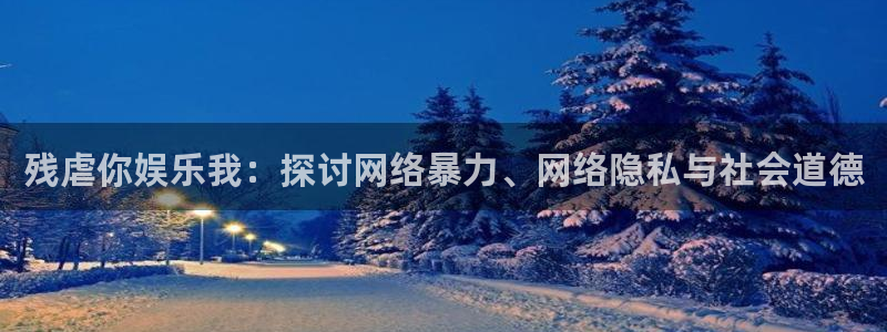 大满贯体育：残虐你娱乐我：探讨网络暴力、网络隐私与社会道德