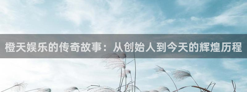 大满贯体育娱乐注册链接：橙天娱乐的传奇故事：从创始人到今天的辉煌历程
